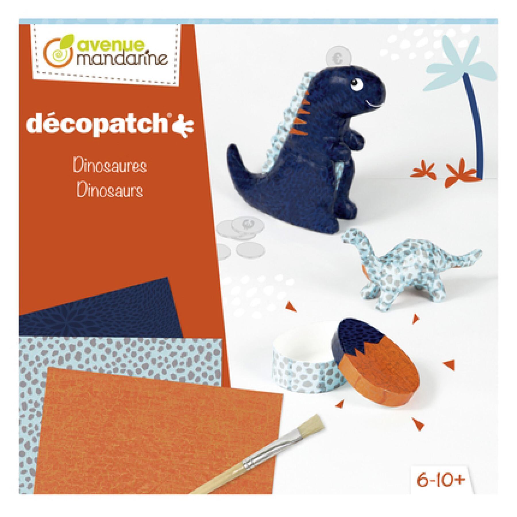 Dinosaurios set creativo decopatch Avenue Mandarine