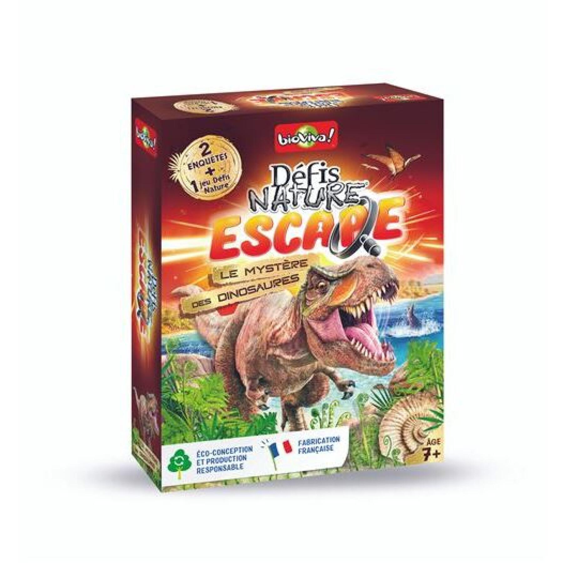 Juegos de mesa retos naturaleza escape - dinosaurios Bioviva