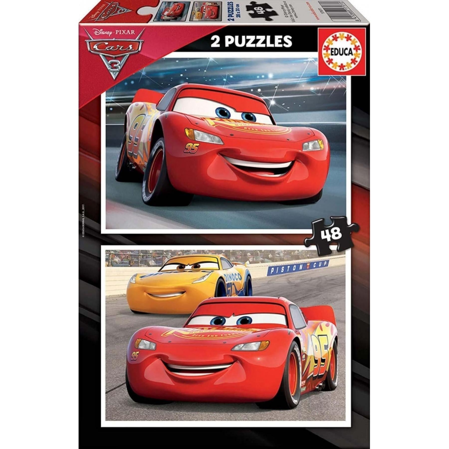 Puzzles de 48 piezas cars double Cars (x2)