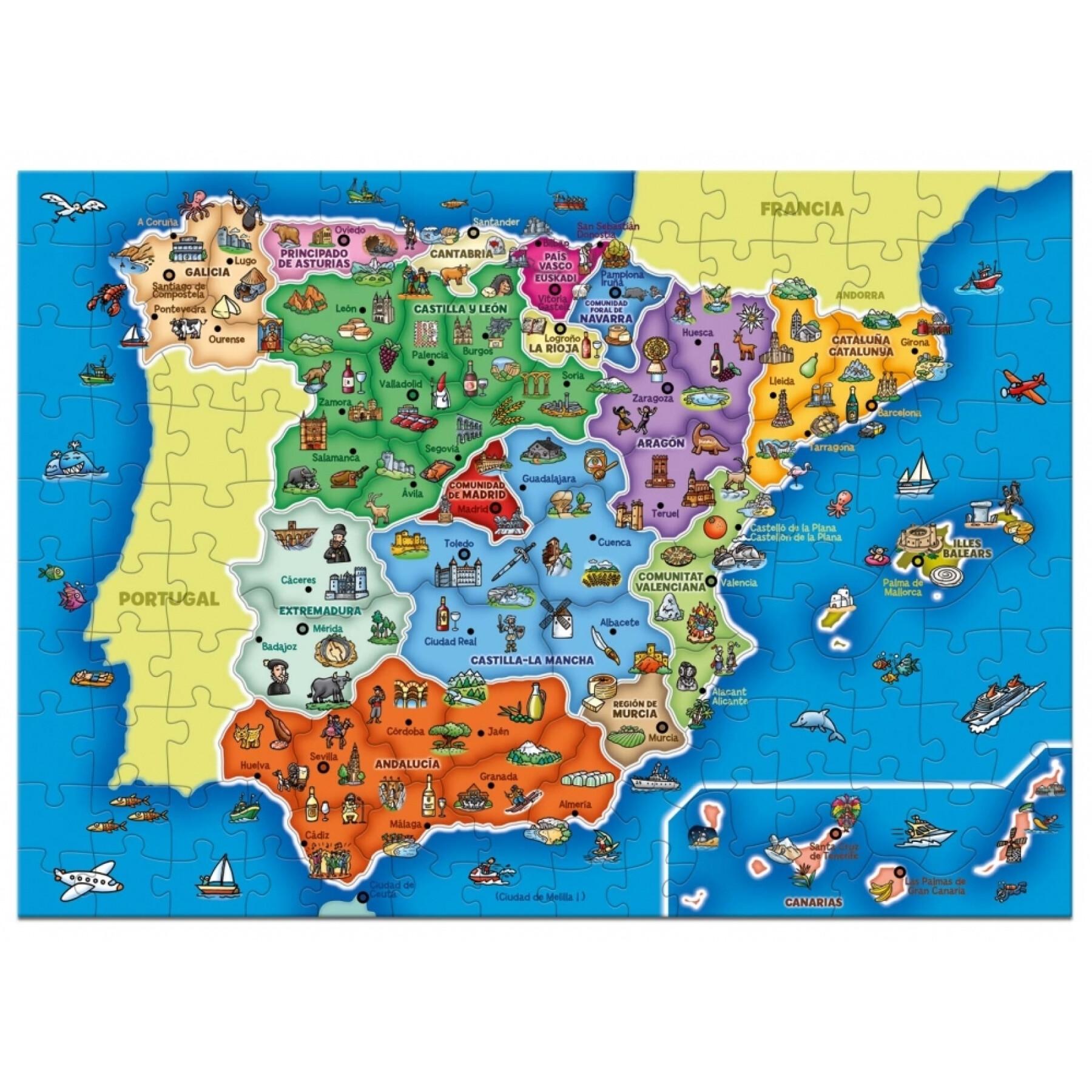 Puzzle de 137 piezas Diset España Prov -Autonomías