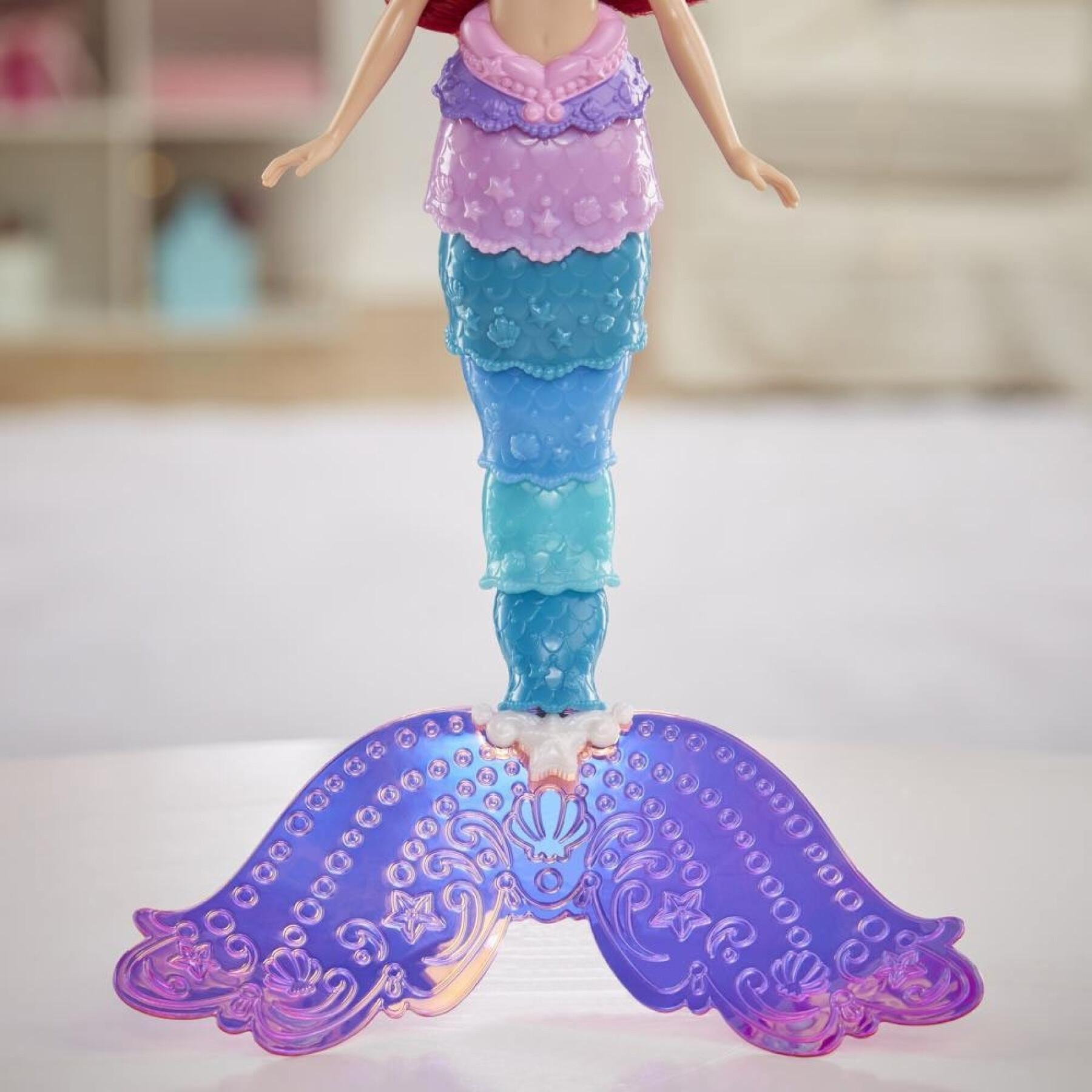 Muñeca Ariel con cola arco iris Disney Princess