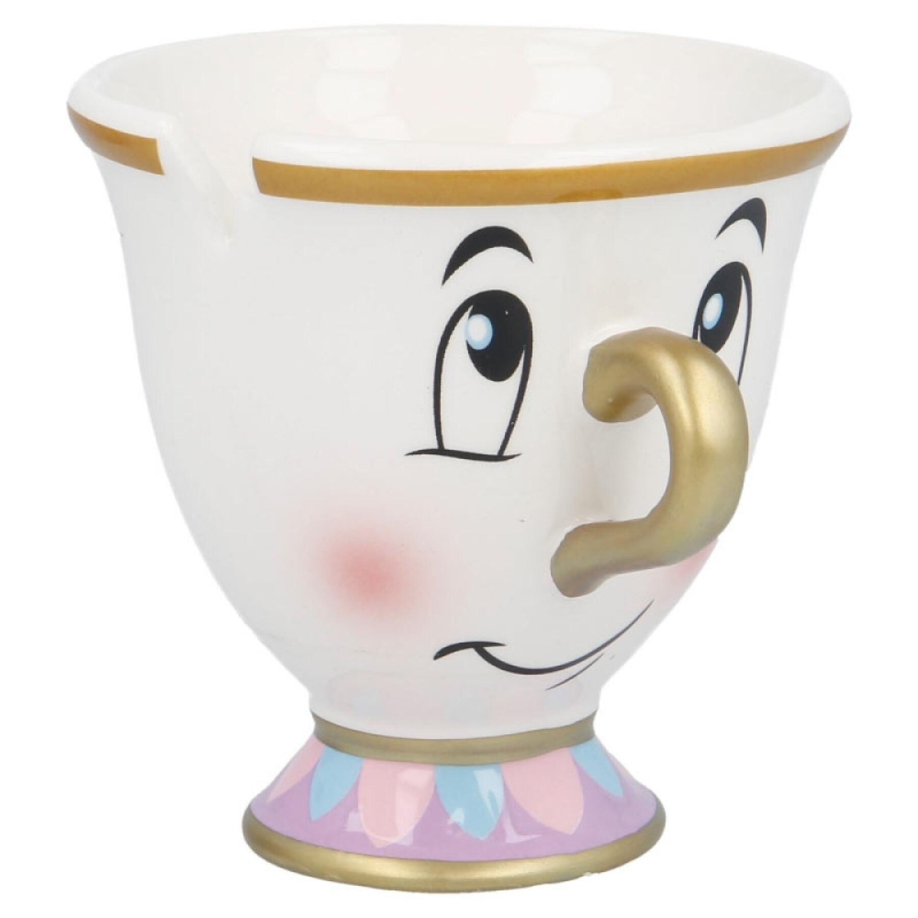 Juego de regalo de tazas de cerámica de La Bella y la Bestia Disney 3D