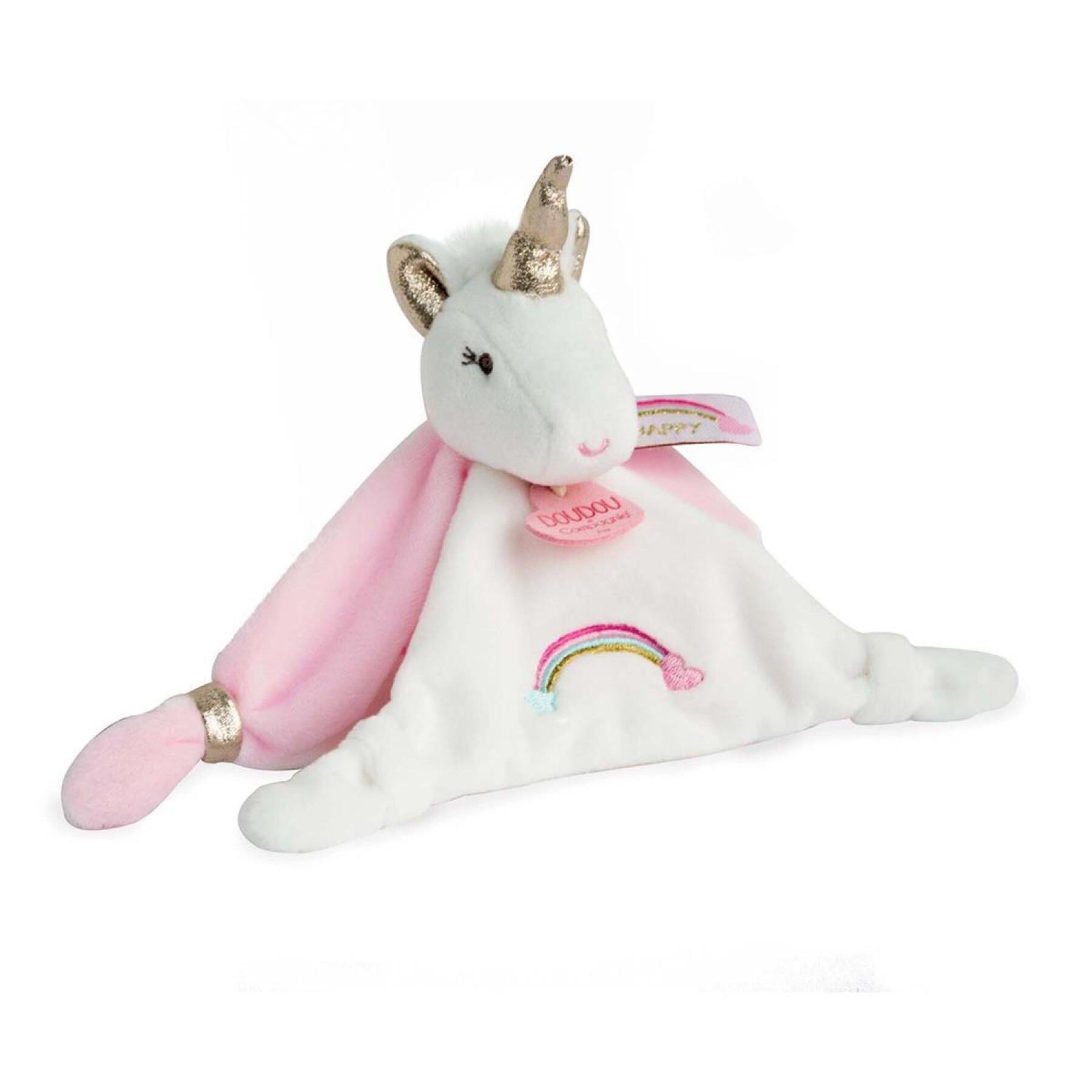 Lucie, el unicornio de peluche Doudou & compagnie