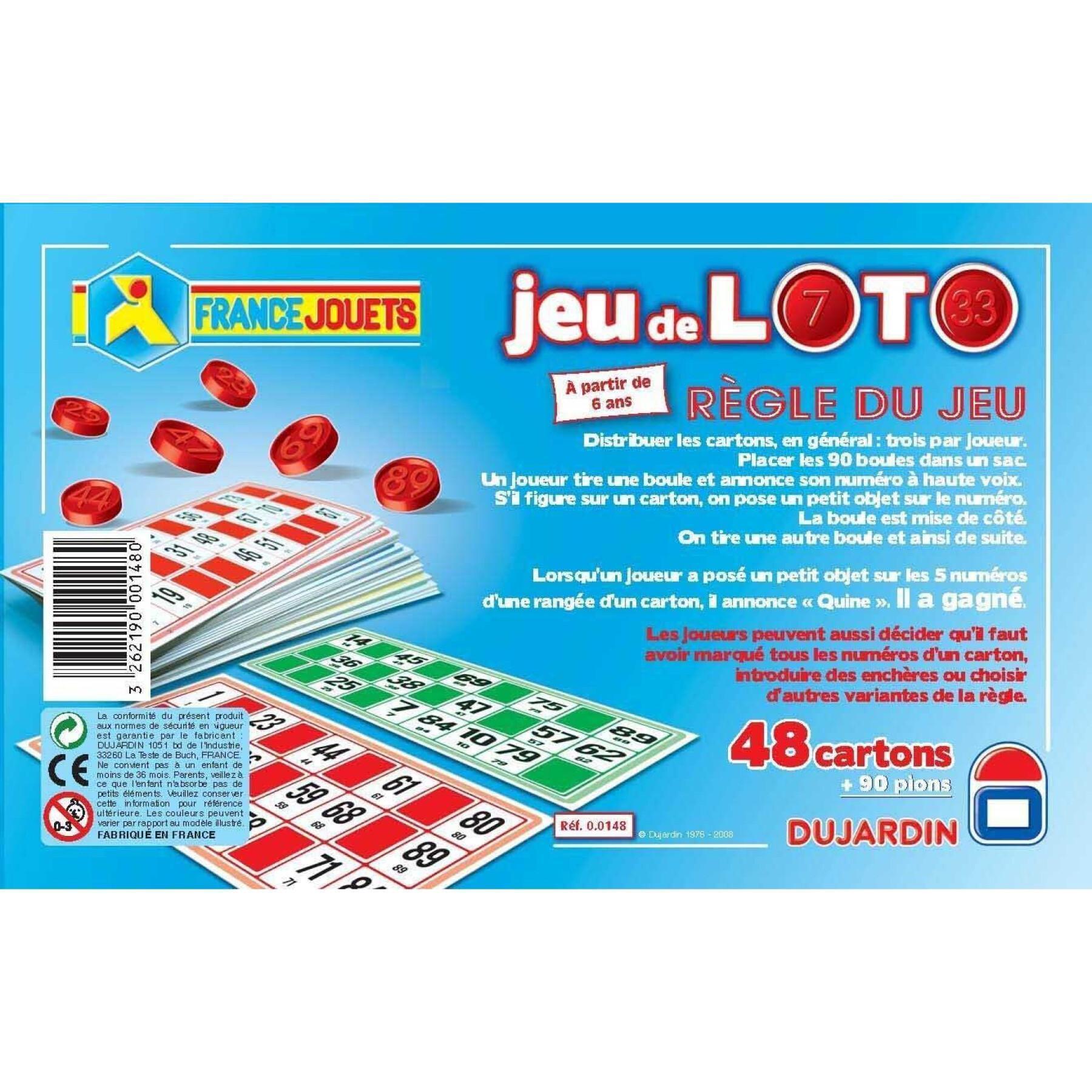Juegos de mesa Estuche de lotería de 48 cartas Dujardin
