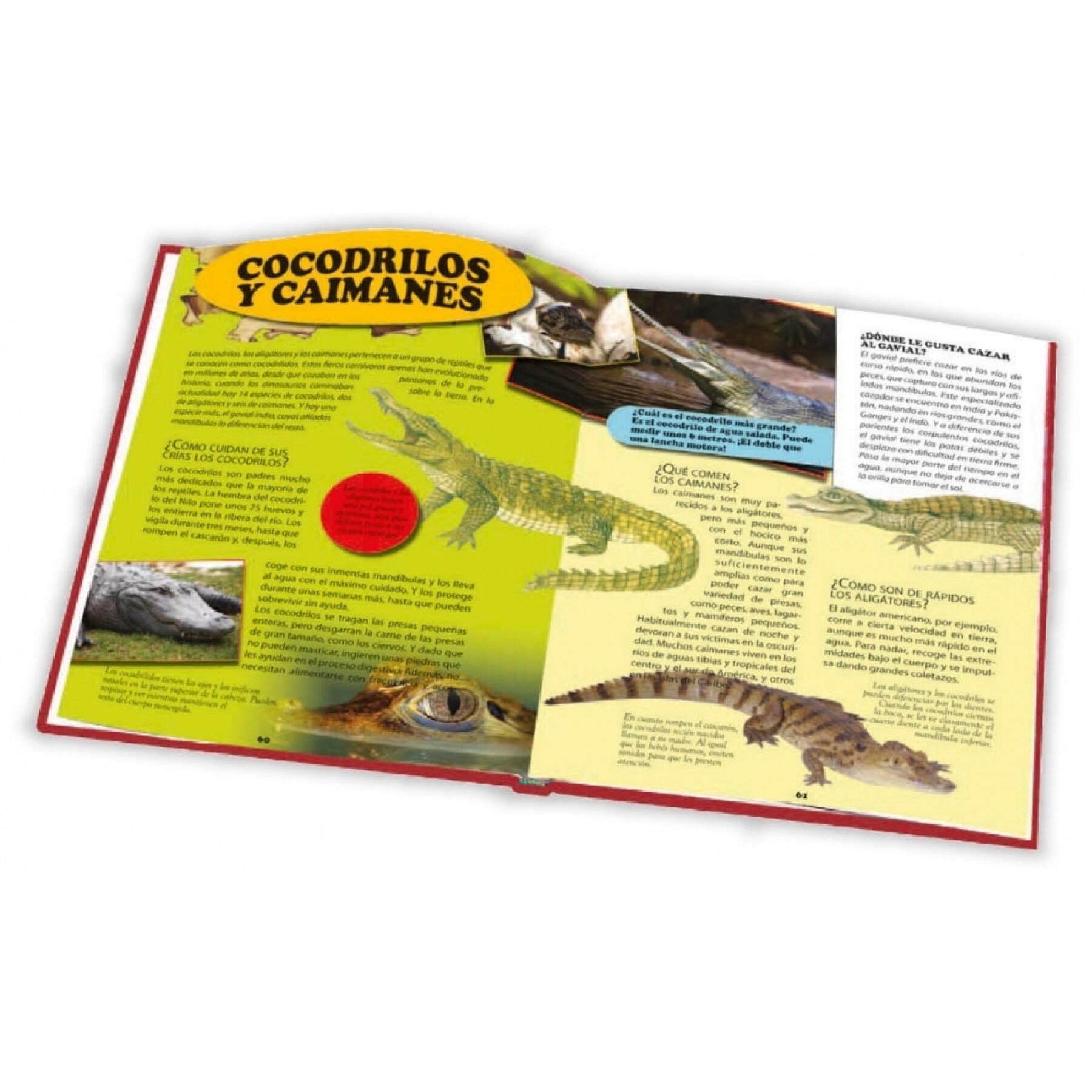 Libro enciclopedia de animales de 28 páginas Ediciones Saldaña