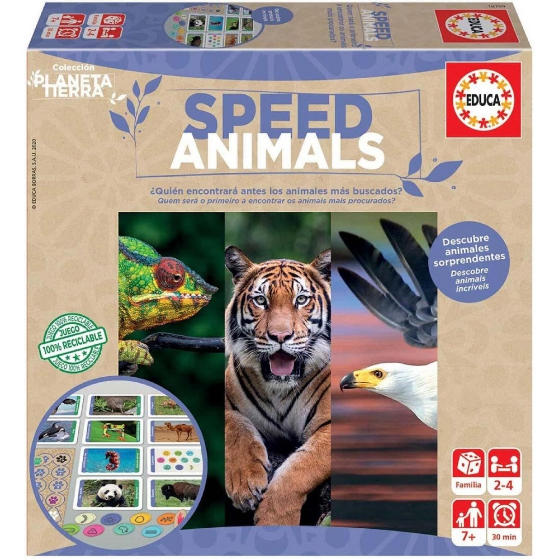 Juegos de mesa animales rápidos del planeta tierra Educa