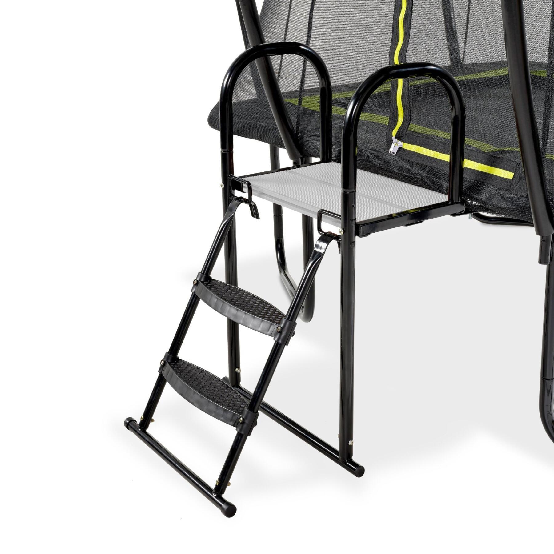 Plataforma con escalera para la altura del marco de la cama elástica Exit Toys 50 - 65 cm