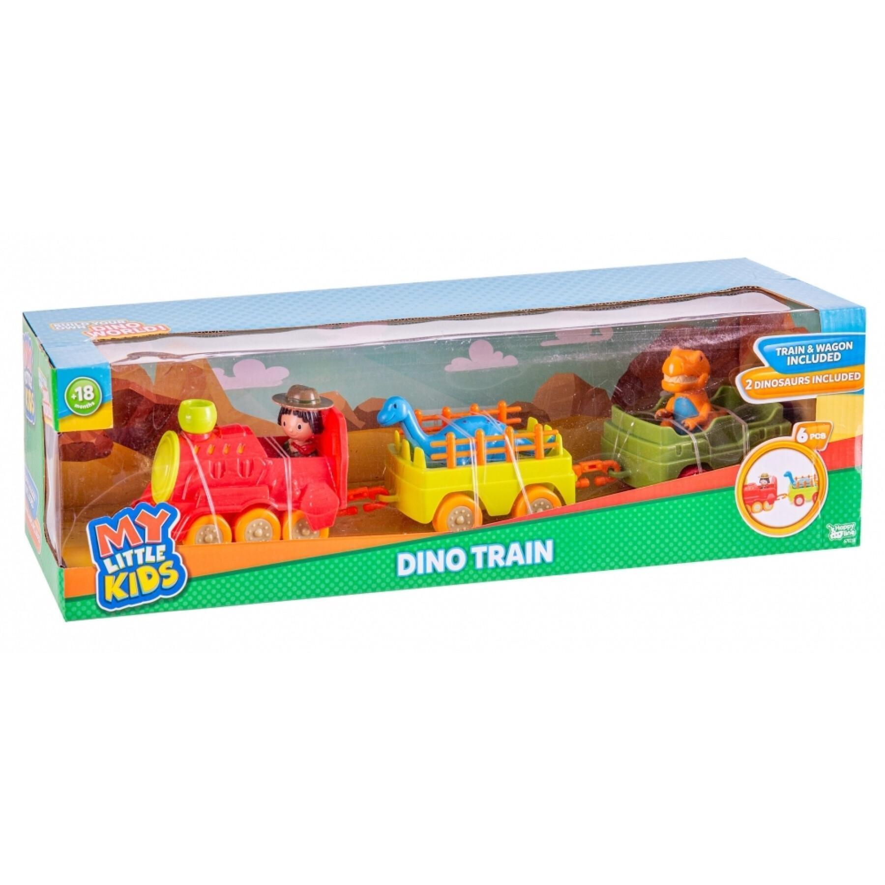 Tren preescolar con 2 vagones Fantastiko Dino