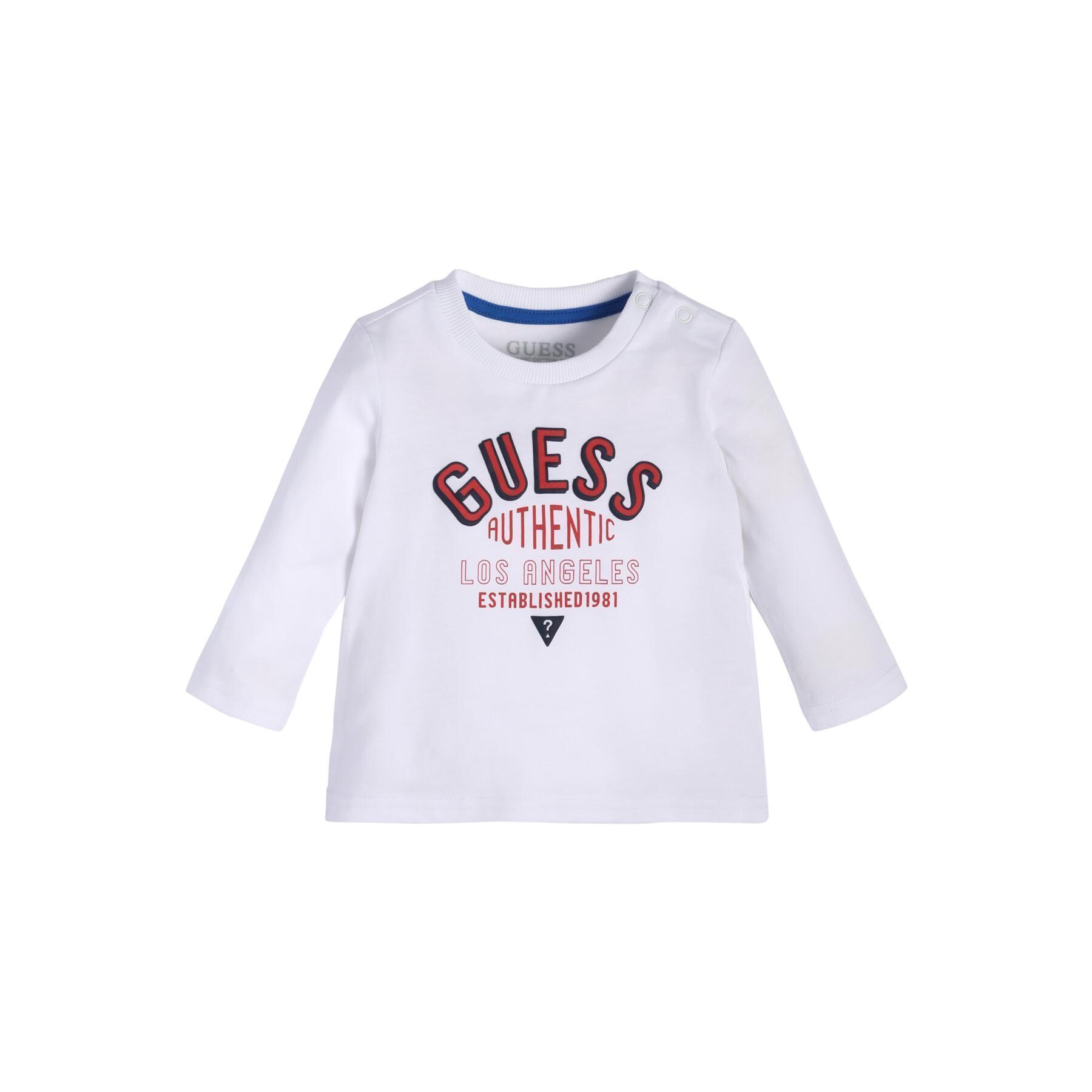Camiseta de manga larga para bebé niño Guess