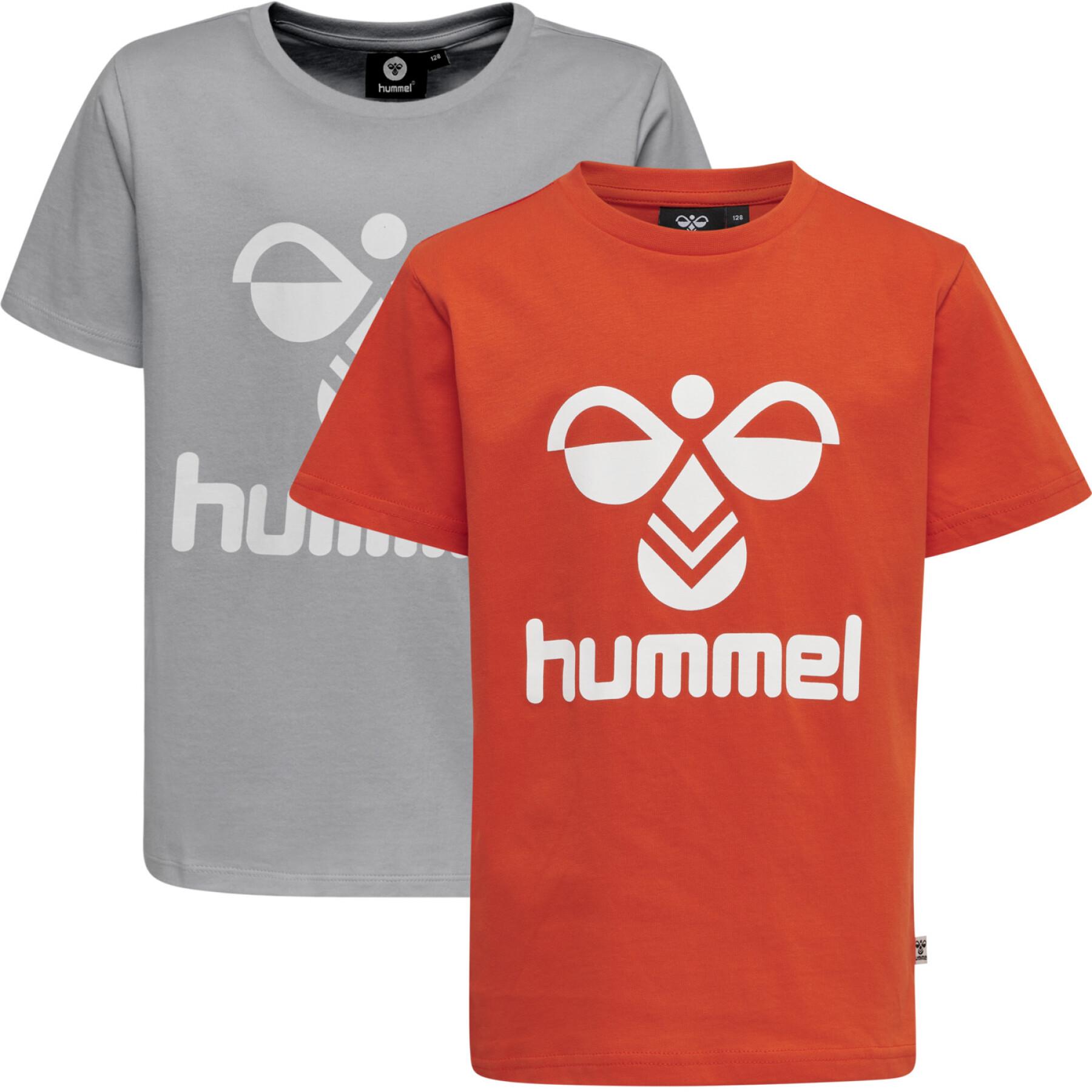 Camisetas para niños Hummel tres (x2)