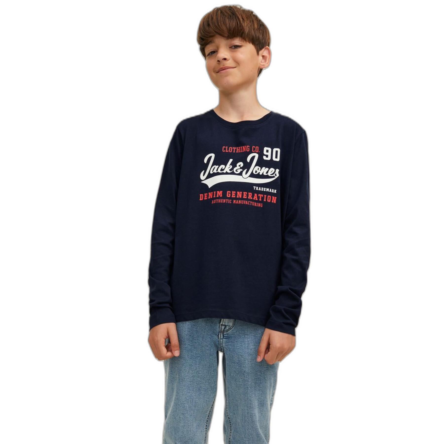Camiseta de manga larga para niños Jack & Jones Logo