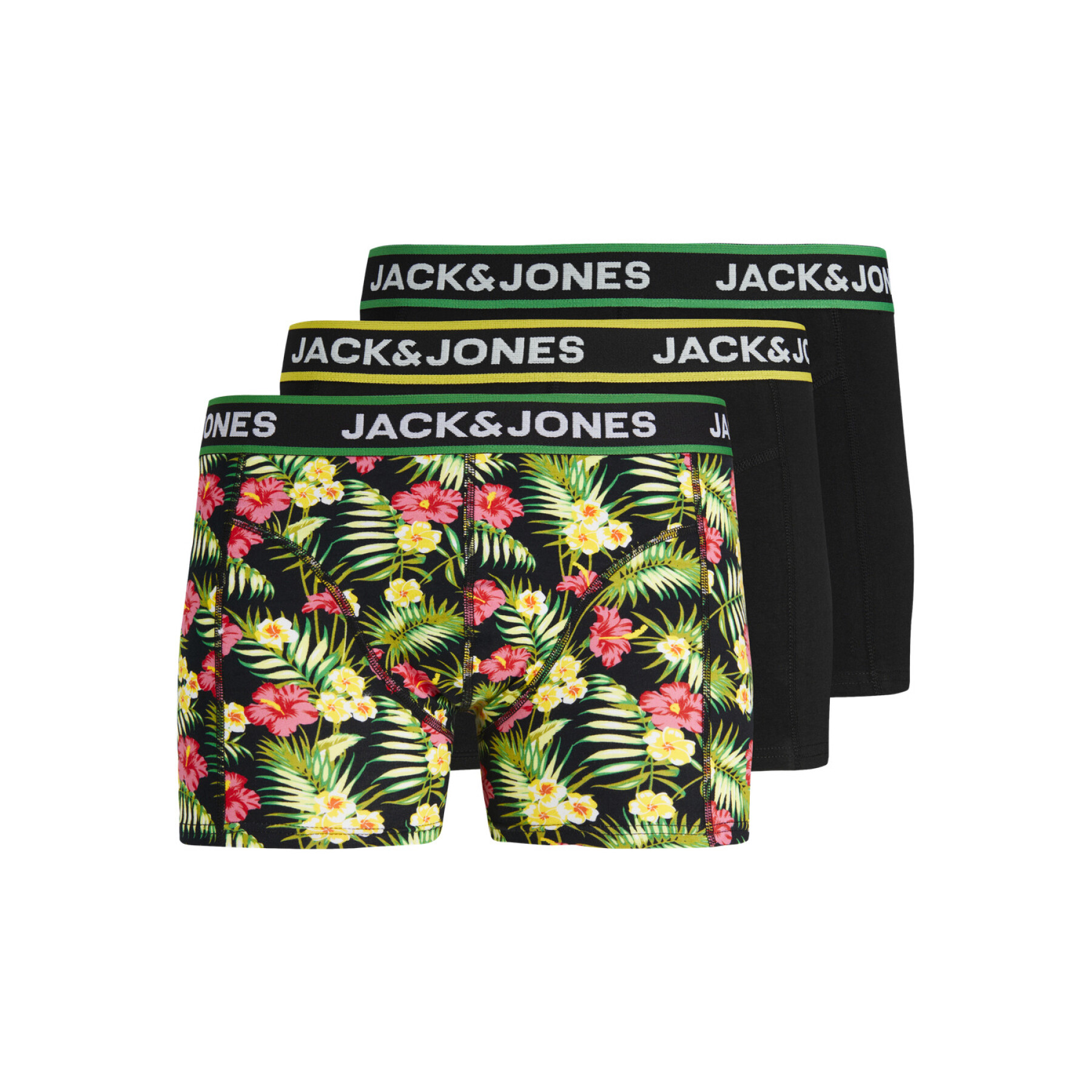 Calzoncillos para niños Jack & Jones Pink Flowers (x3)
