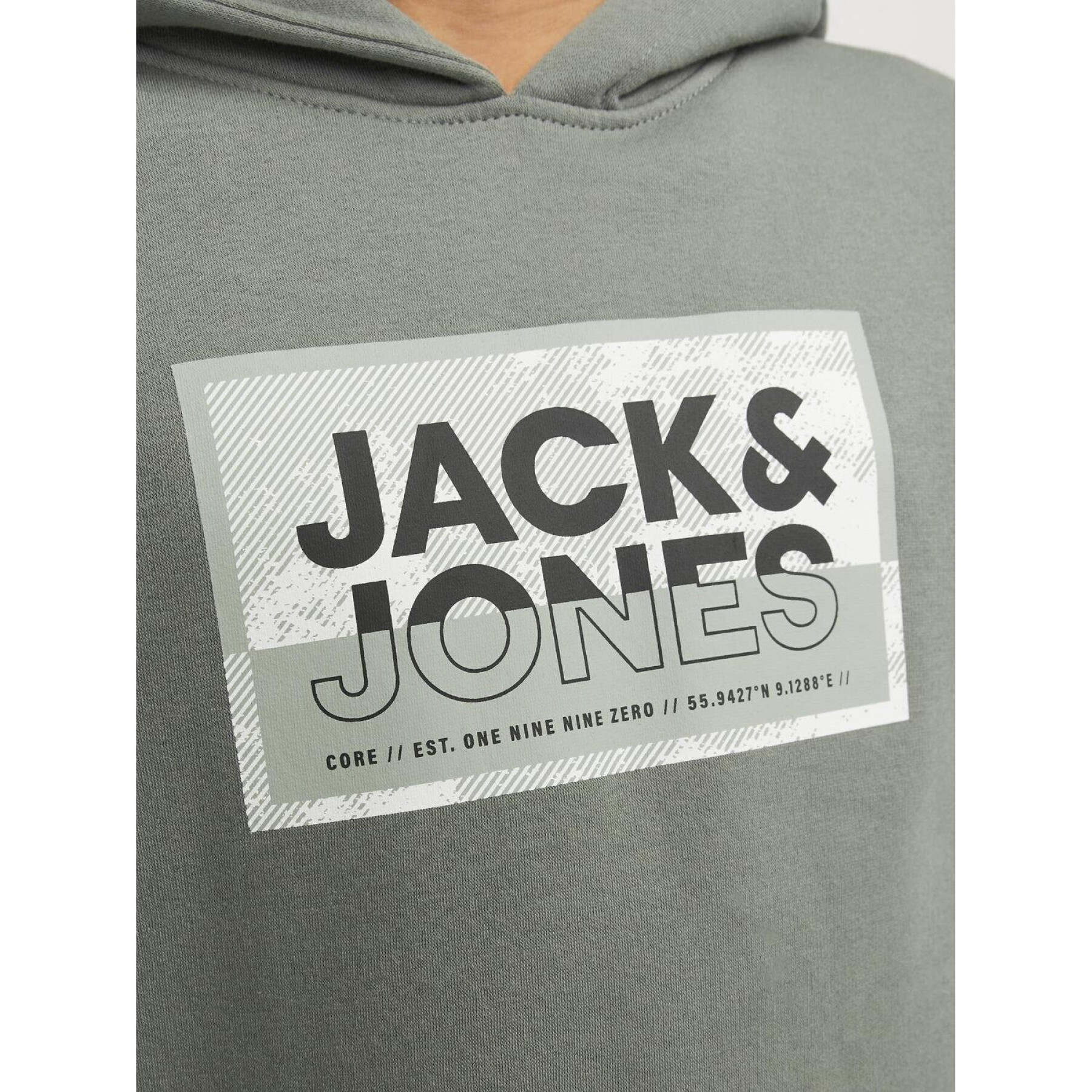 Sudadera con capucha estampada infantil Jack & Jones Logan