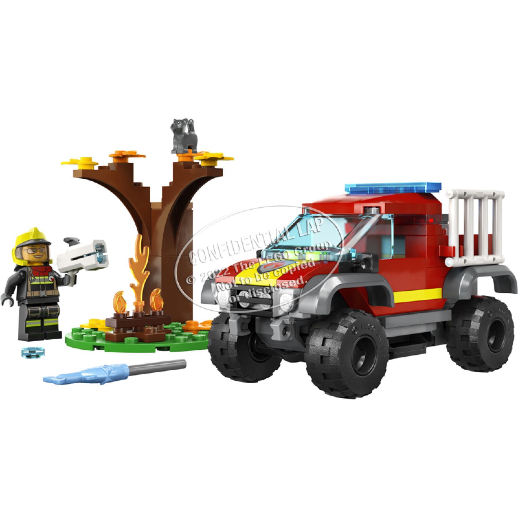 4x4 camión de bomberos juegos de construcción Lego City