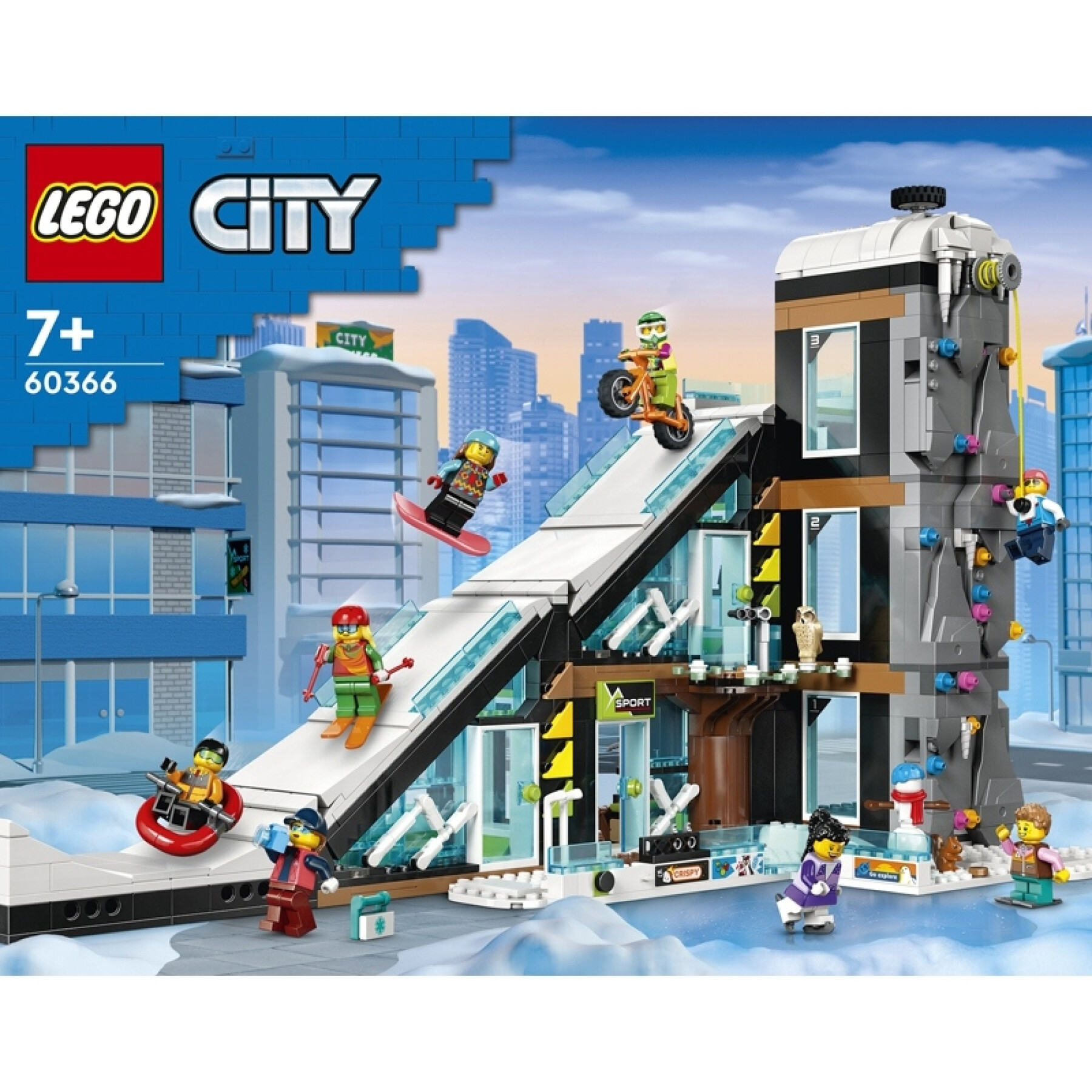 Juegos de construcción, complejo de esquí y escalada Lego City