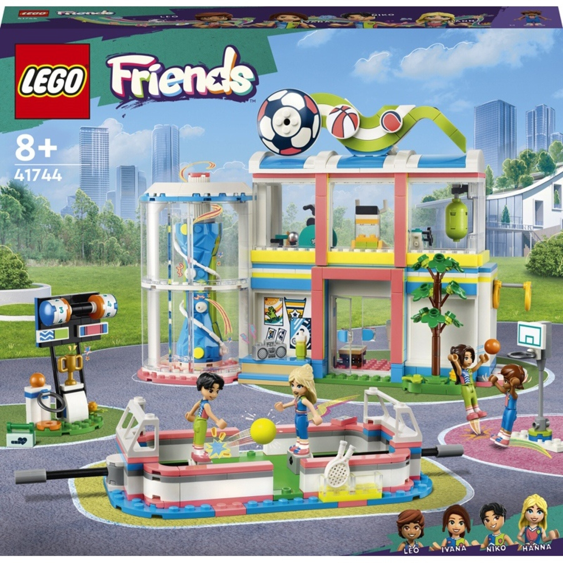 Juegos de construcción en el polideportivo Lego Friends