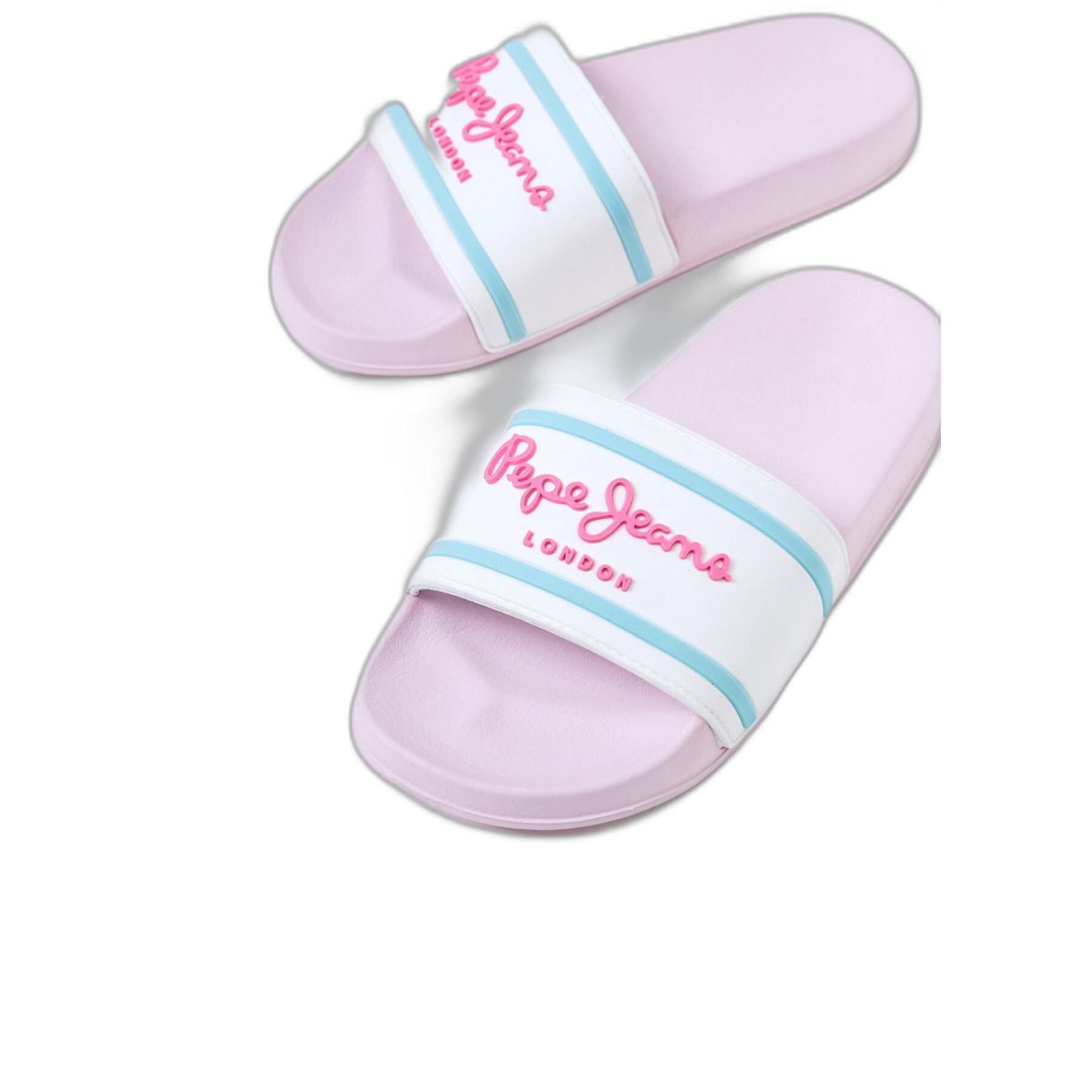 Zapatillas de casa de niña Pepe Jeans Slider Logo Ss22