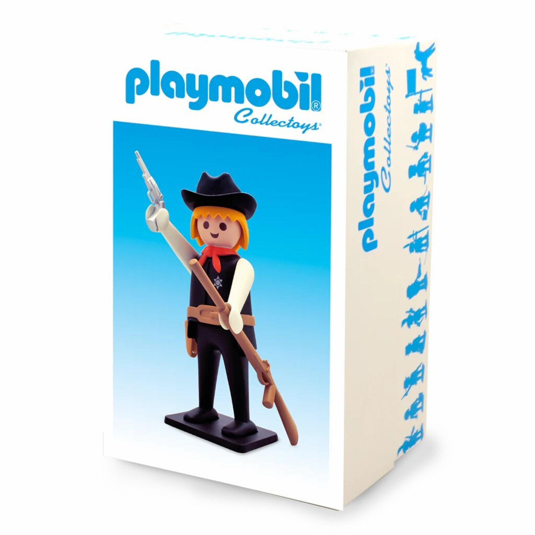 Estatuilla vintage de sheriff Plastoy Playmobil