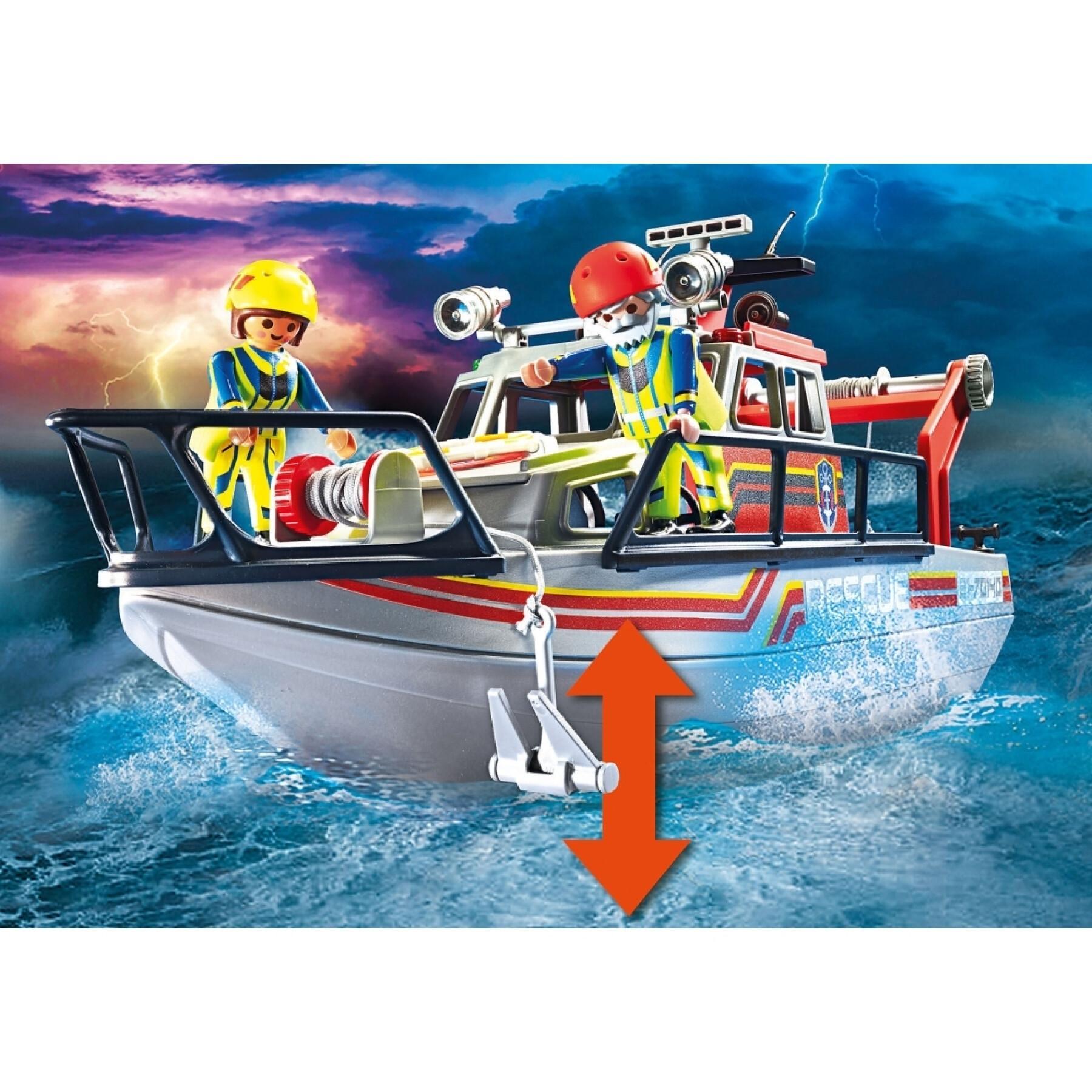 Yate de salvamento marítimo Playmobil City Rescue