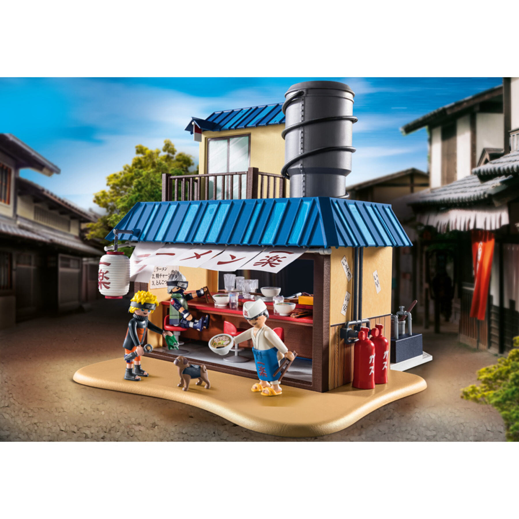 estatuilla del restaurante ichiraku ramen Playmobil Naruto