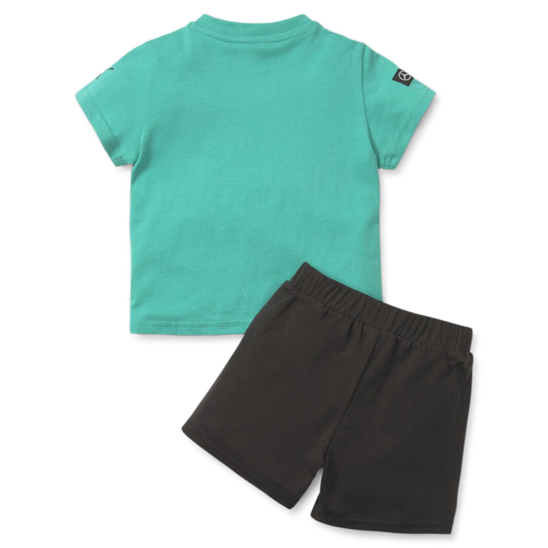 Conjunto de camiseta y pantalón Pantalón corto para bebé Puma MAPF1