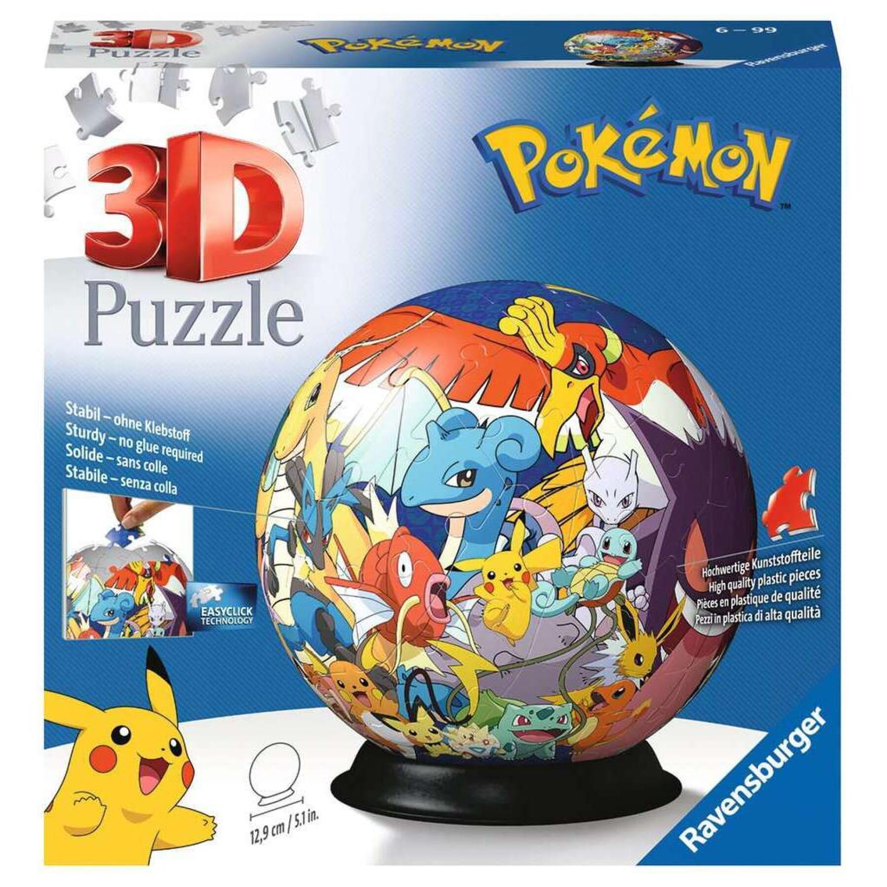 Puzzle 72 piezas 3d ball - pokémon Ravensburger