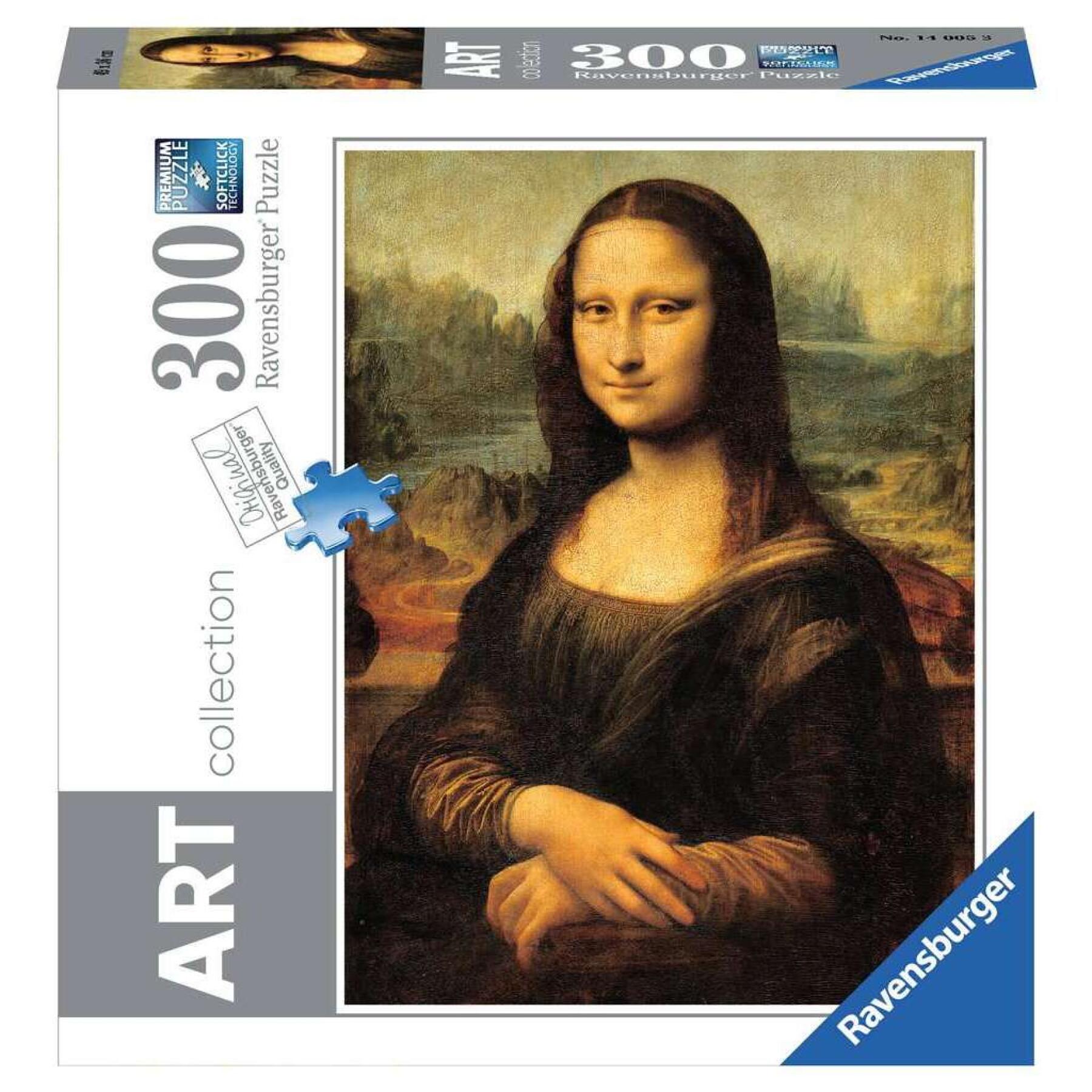 Puzzle 300 piezas colección de arte - Mona Lisa / Leonardo da Vinci Ravensburger
