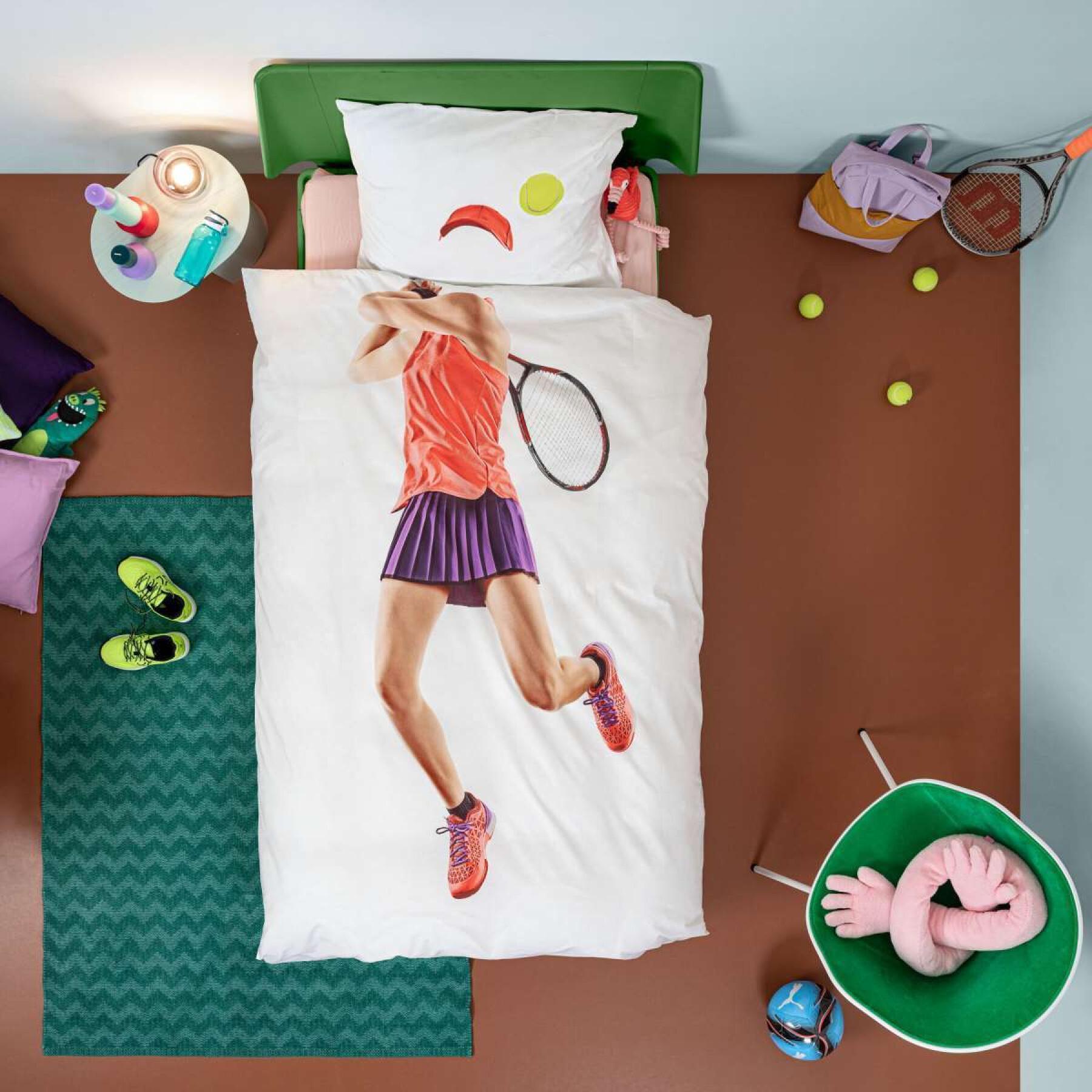 Funda nórdica y funda de almohada para niños Snurk Tennis Pro Light