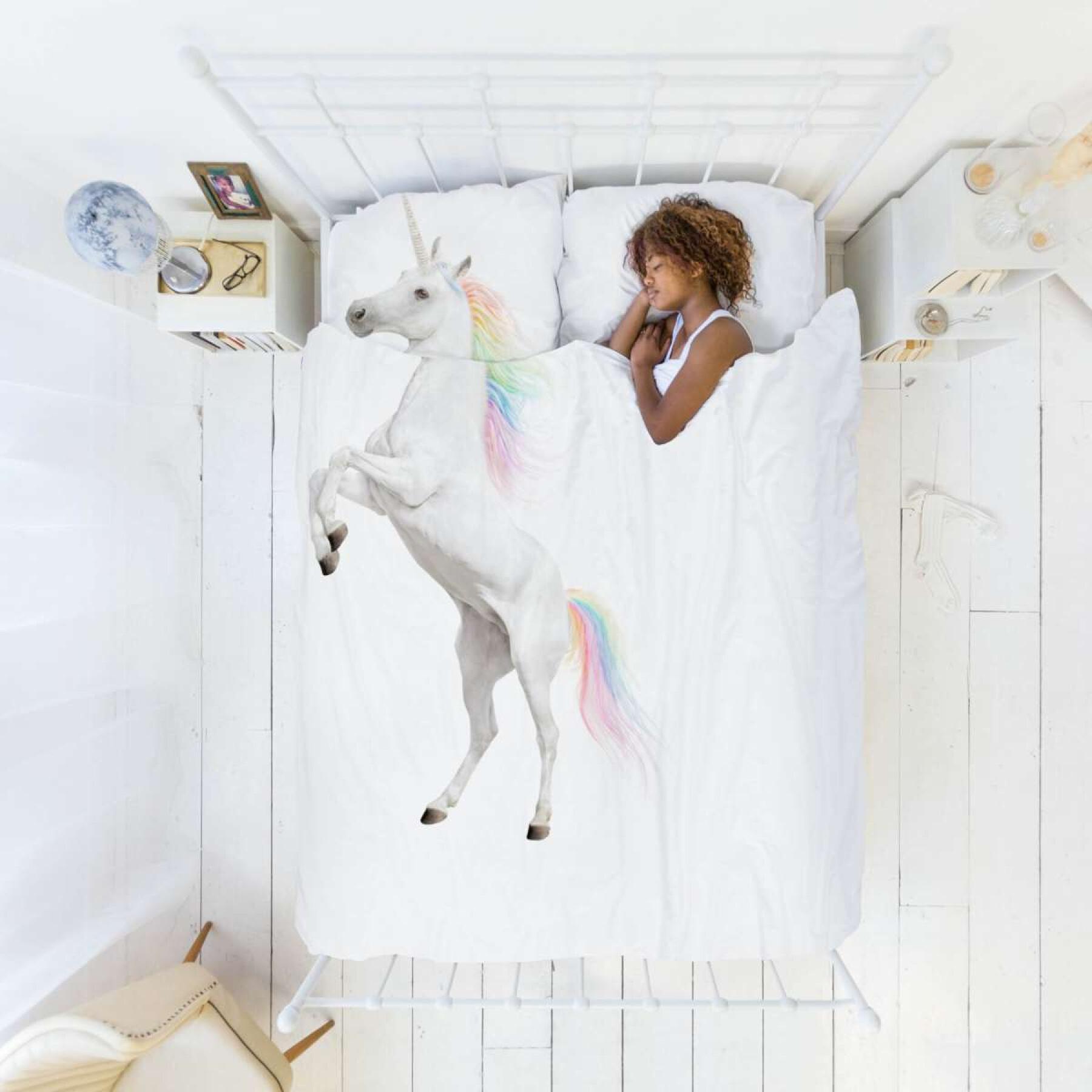Funda nórdica y funda de almohada para niños Snurk Unicorn