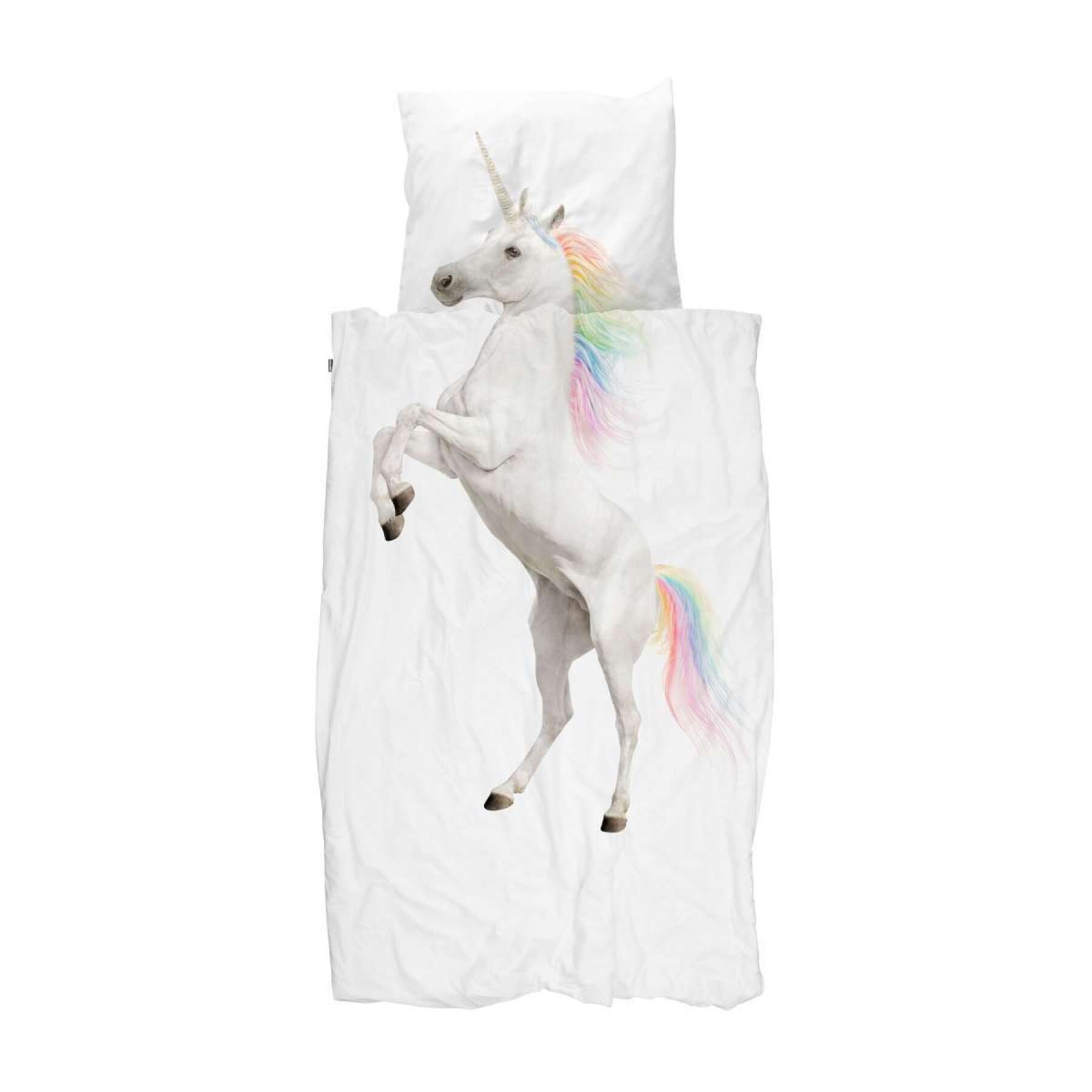 Funda nórdica y funda de almohada para niños Snurk Unicorn