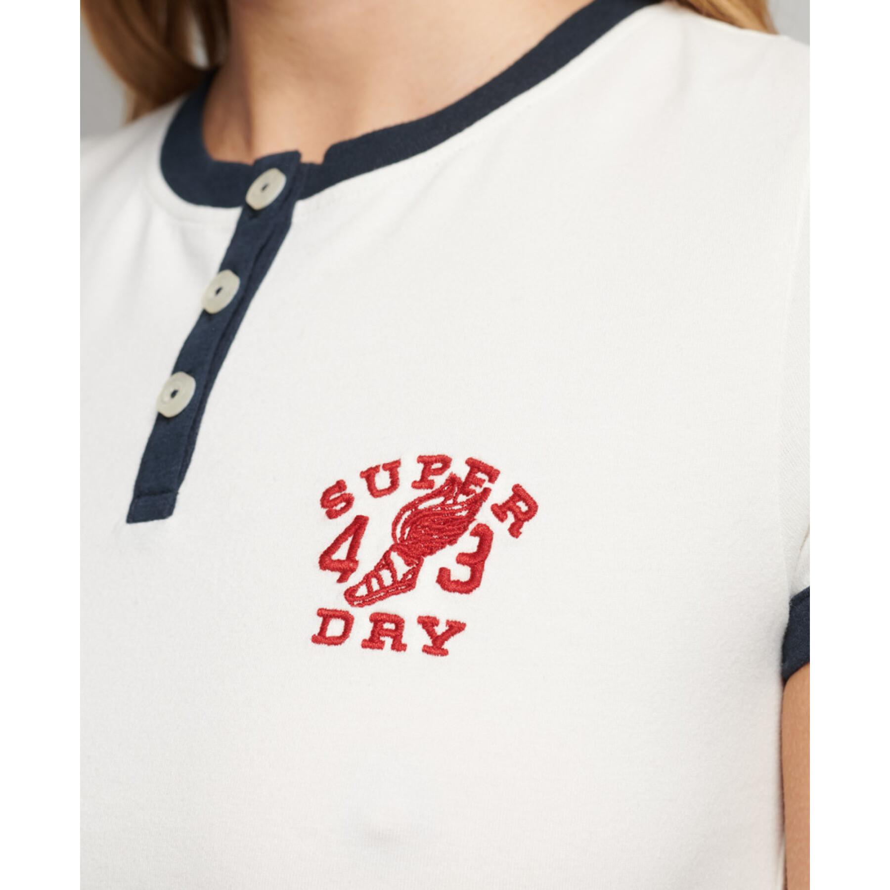 Camiseta de niña con bordes en contraste Superdry Vintage Tiny