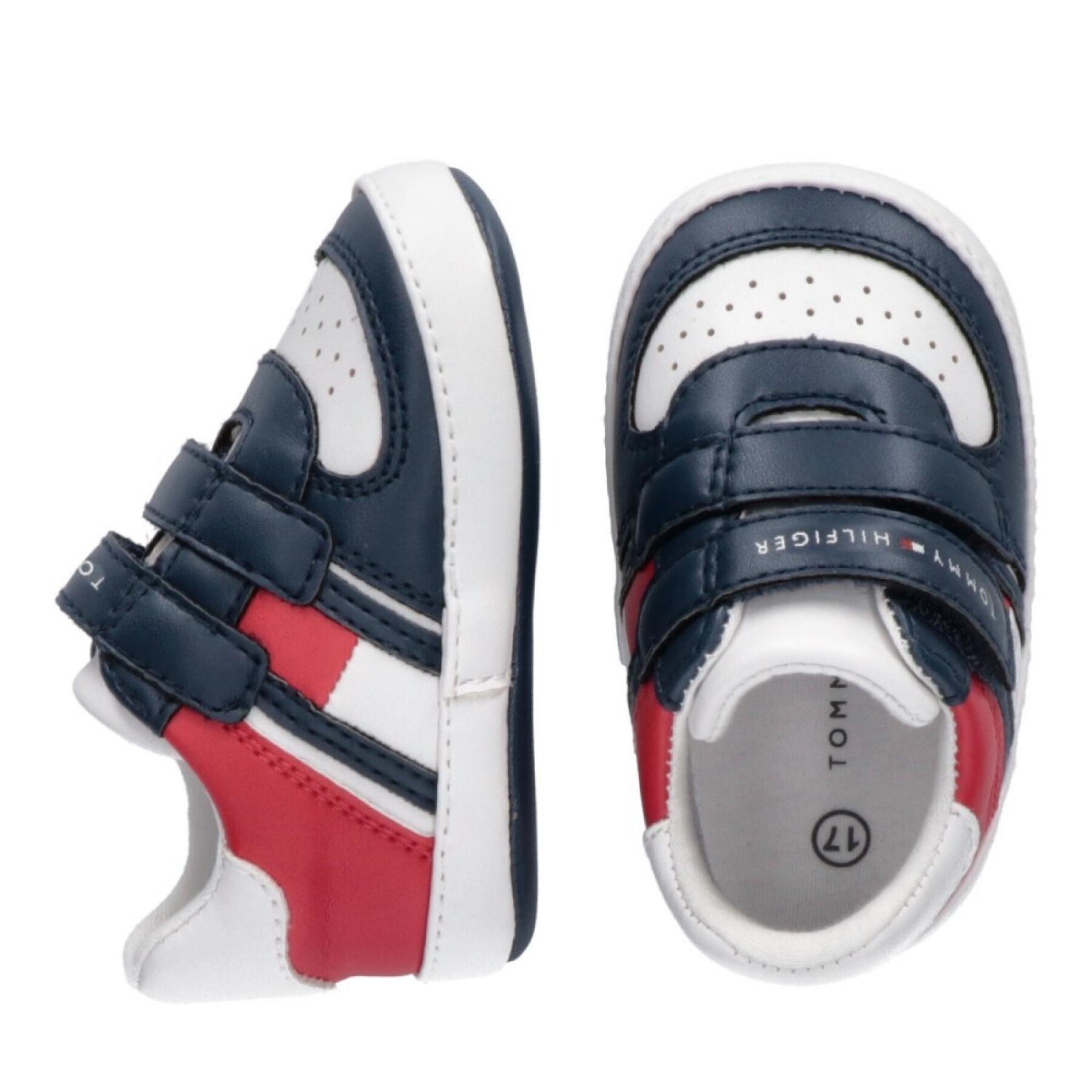 Zapatillas con velcro para bebé niña Tommy Hilfiger Blue/White/Red