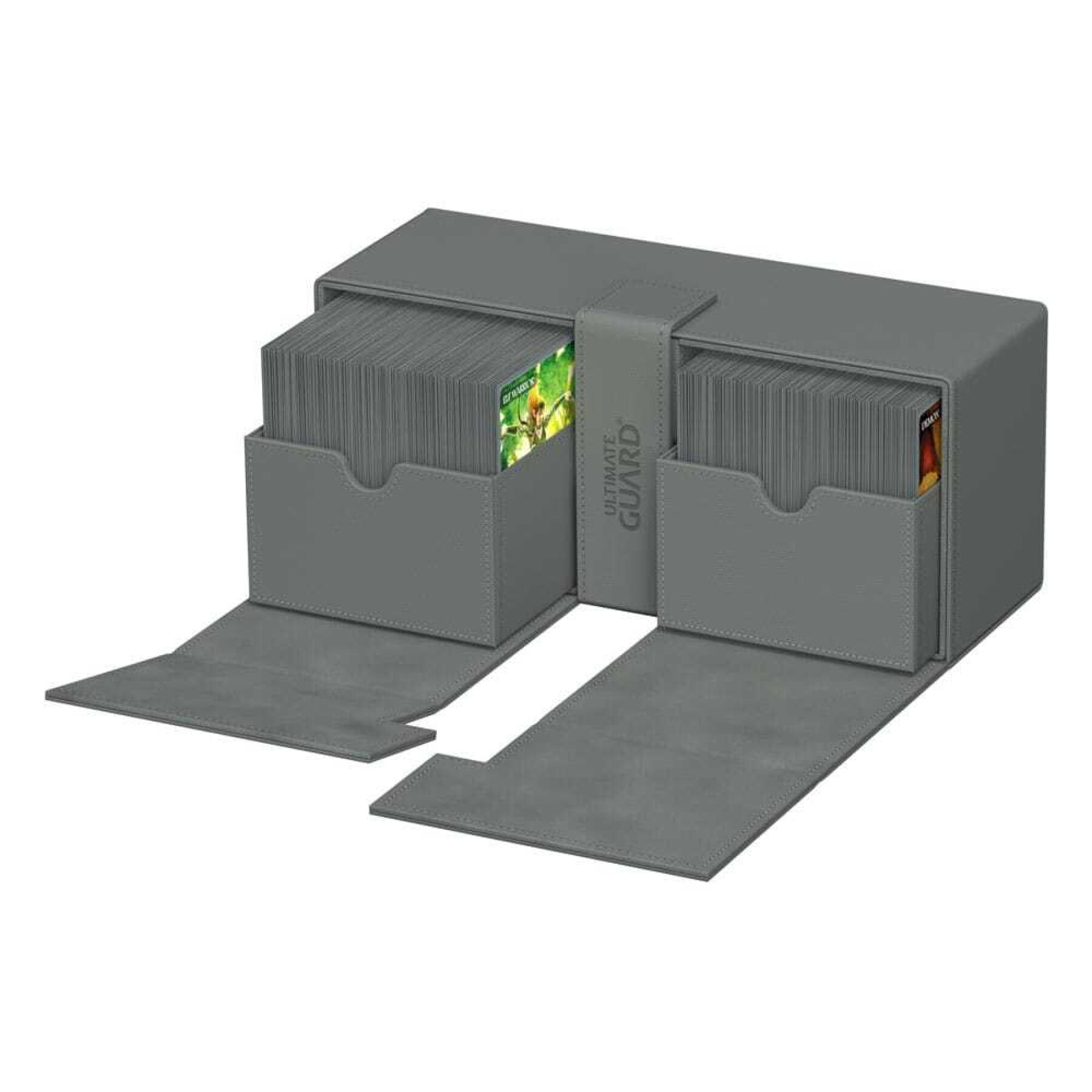 Caja de almacenamiento Ultimate Guard Twin Flip`N`Tray 266+ Xenoskin Gris