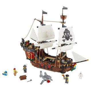Creador de juegos de construcción de barcos piratas Lego