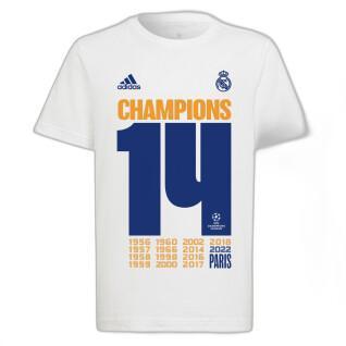 Camiseta para niños 25 Real Madrid 2022/23 ucl champ