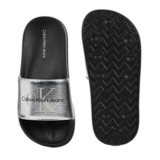 Zapatillas para niños Calvin Klein Logo Print silver