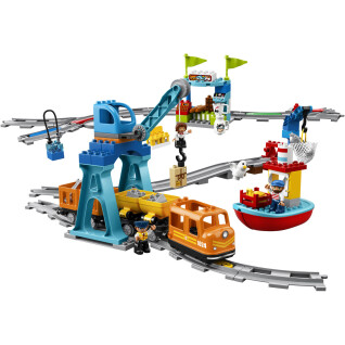 Juego de construcción de trenes de mercancías Lego Duplo