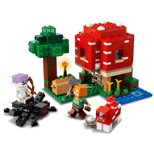 Juego de construcción de casas de setas Lego Minecrafte