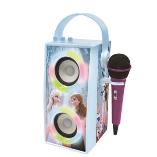 Moderno altavoz portátil bluetooth® Snow Queen + micrófono y efectos luminosos Lexibook