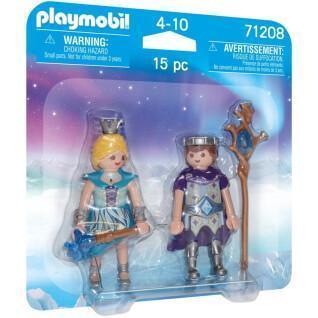 Estatuilla de pareja principesca de nieve Playmobil
