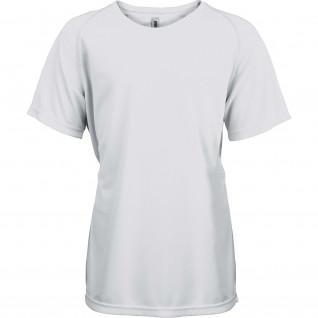 Camiseta niños mangas cortas Sport proact blanco