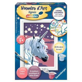 Mini unicornio brillante para colorear Ravensburger