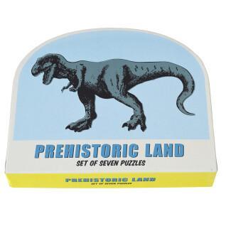 Juego de siete rompecabezas Rex London Prehistoric Land