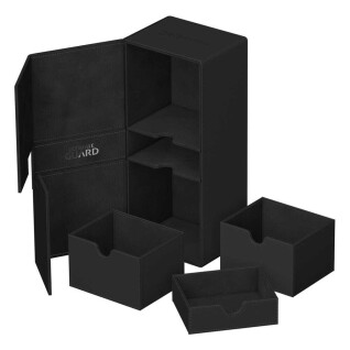 Caja de almacenamiento Ultimate Guard Twin Flip`N`Tray 266+ Xenoskin Noir