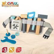 Juego de 12 piezas de madera cinturón de herramientas juegos de construcción Woomax Eco
