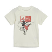 Conjunto de camiseta, culotte y babero para bebé adidas Disney Mickey Mouse
