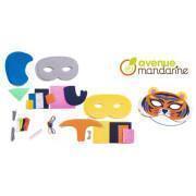 Caja creativa coser máscara animales sabana Avenue Mandarine