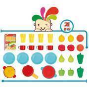 Caja de cocina y alimentos 31 piezas CB Toys