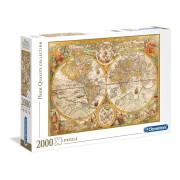 2000 piezas puzzle tarjeta antigua Clementoni