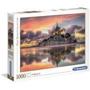 Paquete de 1000 piezas de puzzle Clementoni Mont St Michel